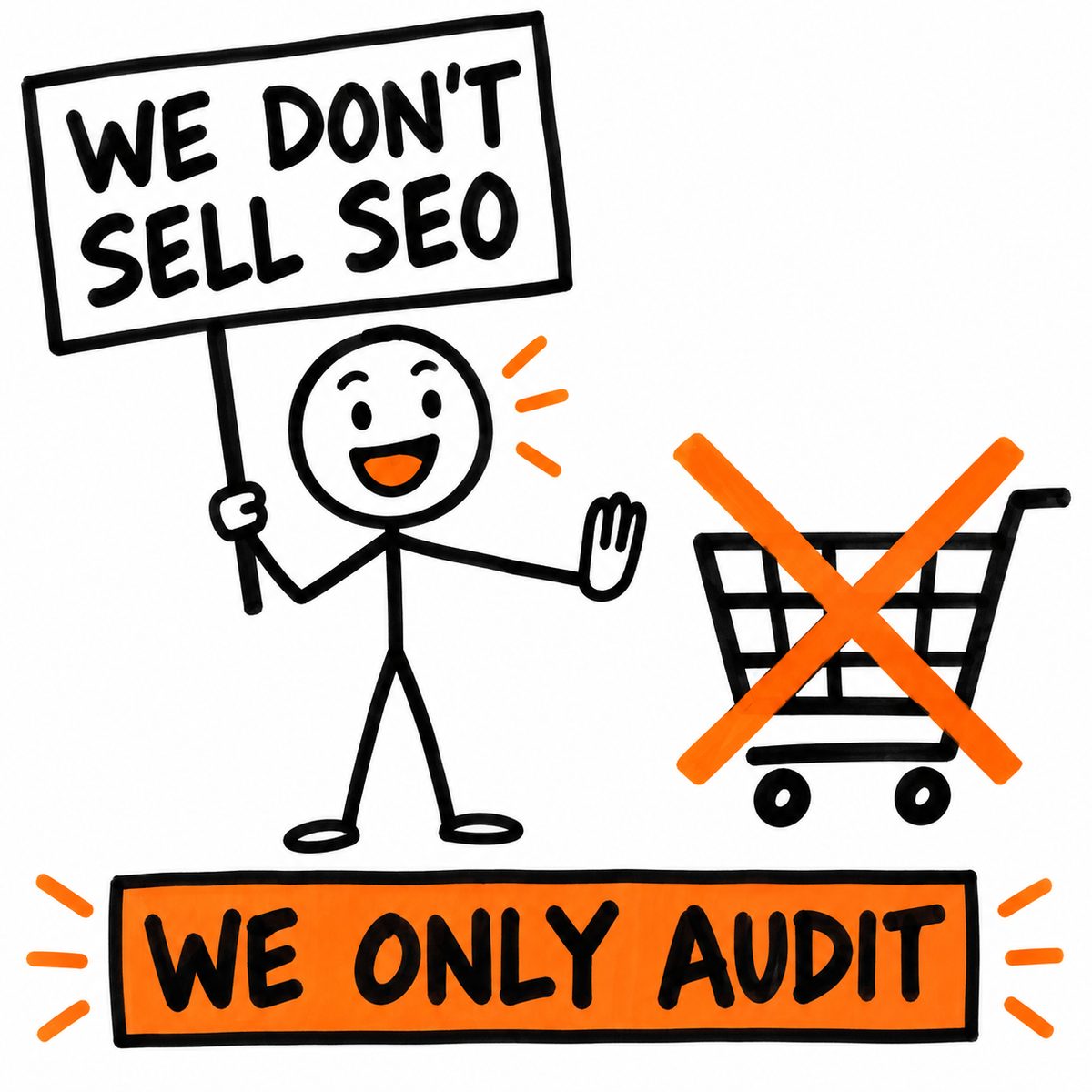 An auditor pointing to facts without offering another service